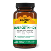 Country Life Quercetin with Vitamin D3 capsules front view