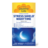 Country Life Stress Shield Nighttime Supplement 60 Capsules front view
