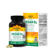 Country Life Vitamin D3 5000 IU Vegan Capsules front view