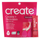 Create Creatine Monohydrate Electrolyte Drink Mix packaging front view