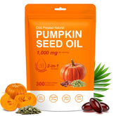 Crobirware Pumpkin Seed Oil & Saw Palmetto 300 Softgels front view