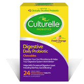 Culturelle daily Daily Probiotic Chewables orange flavour front view