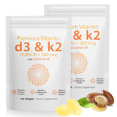 Daiasns Vitamin D3 & K2 Softgels front view with packaging