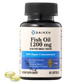 DAIKEN Fish Oil Supplement 1200mg front view