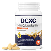 DCXC Biotin Tablets 10000mcg front view packaging