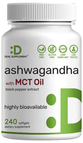 DEAL SUPPLEMENT Ashwagandha Softgels bottle front view