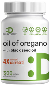 DEAL SUPPLEMENT Oil of Oregano Softgels front view of the bottle