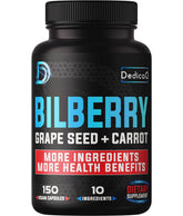 DEDICAD Bilberry Supplement 150 capsules front view