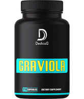 DEDICAD Graviola Powder Supplement 60 veggie capsules front view