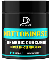 DEDICAD Nattokinase Supplement 120 capsules bottle front view