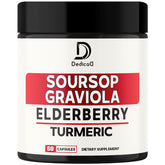 DEDICAD Organic Soursop Capsules bottle front view