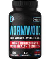 DEDICAD Wormwood Capsules 150 Veggie Pills front view