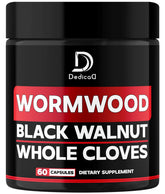 DEDICAD Wormwood Complex supplement front view with packaging