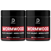 DEDICAD Wormwood Supplement bottle front view with 50 vegan capsules