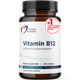 Designs for Health B12 Lozenge 5000 mcg berry flavour front view