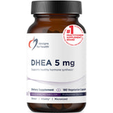 Designs for Health DHEA 5mg Softgels front view packaging