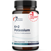 Designs for Health K+2 Potassium Supplement front view