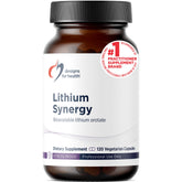 Designs for Health Lithium Synergy 60 Capsules front view
