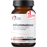 Designs for Health Turmeric Supplement front view with capsule bottle