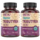 DEVA Tributyrin Butyrate Precursor 500mg vegan capsules front view