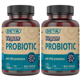 DEVA Vegan Probiotic with FOS Prebiotics front view