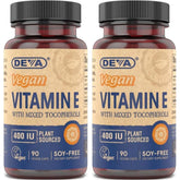 DEVA Vitamin E 400IU supplement front view