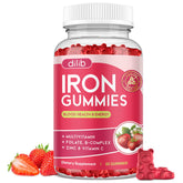 dilib Iron Supplement Gummies front view with packaging