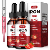 dilib Liquid Iron Supplement front view with strawberry flavour