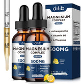 dilib Magnesium Drops 500mg front view with packaging