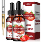 dilib Magnesium Glycinate Drops 500mg front view with strawberry flavour