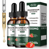 dilib Magnesium Glycinate Liquid Supplement 500mg front view