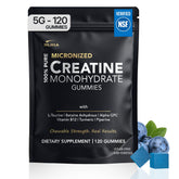 DLNIA Creatine Gummies 5000mg Blueberry front view