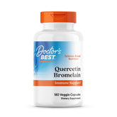 Doctor's BEST Quercetin with Bromelain 500mg 250mg 60 Veggie Capsules front view