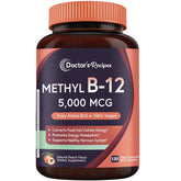 Doctor's Recipes Methyl B12 5000 mcg peach tablets front view