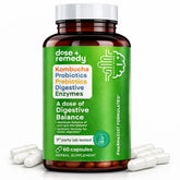dose + remedy Multi-Enzyme Supplement 60 capsules front view