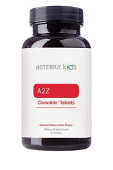 doTERRA a2z Chewable Tablets front view with watermelon flavour packaging