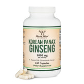 Double Wood Korean Ginseng 1000mg front view of bottle