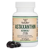 Double Wood Supplements Astaxanthin 12mg softgels front view