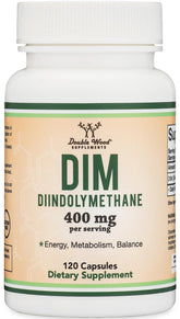 Double Wood Supplements DIM Estrogen Blocker 400mg 120 Capsules front view