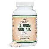 Double Wood Supplements Lithium Orotate 5mg 210 capsules front view