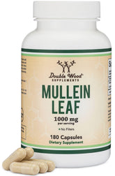 Double Wood Supplements Mullein Leaf Extract Capsules 1000mg front view