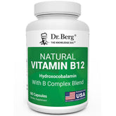 Dr. Berg Nutritionals B12 Hydroxocobalamin 1000mcg Capsules front view