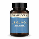 Dr. Mercola CoQ10 Ubiquinol 200mg supplement front view