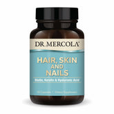 Dr. Mercola Hair, Skin & Nails Supplement front view with 90 capsules