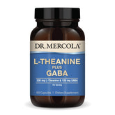 Dr. Mercola L-Theanine plus GABA 200mg capsules front view