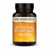 Dr. Mercola Liposomal Vitamin D3 10,000 IU front view of packaging