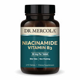 Dr. Mercola Niacinamide Vitamin B3 Mini Tablets 50mg front view