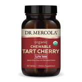 Dr. Mercola Organic Chewable Tart Cherry Tablets front view