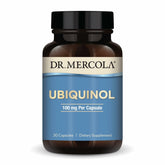 Dr. Mercola Ubiquinol CoQ10 100 mg supplement front view