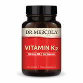 Dr. Mercola Vitamin K2 Capsules 180 mcg front view
